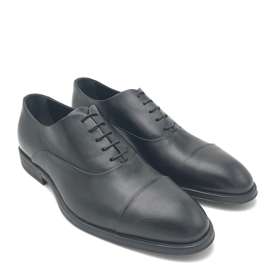 Zulian Calzature Stringata Francesina Semilucida Nera