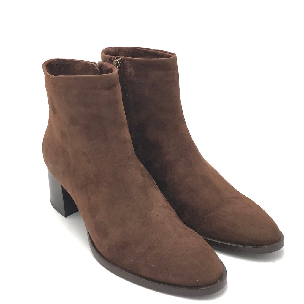 Zulian Calzature Tronchetto Classico Camoscio Marrone