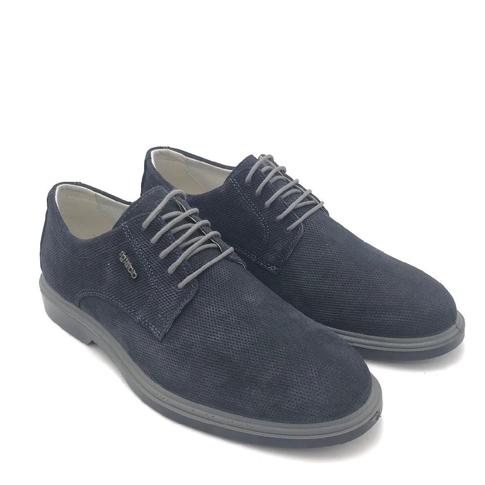 Zulian Calzature Allacciata Garret Blu