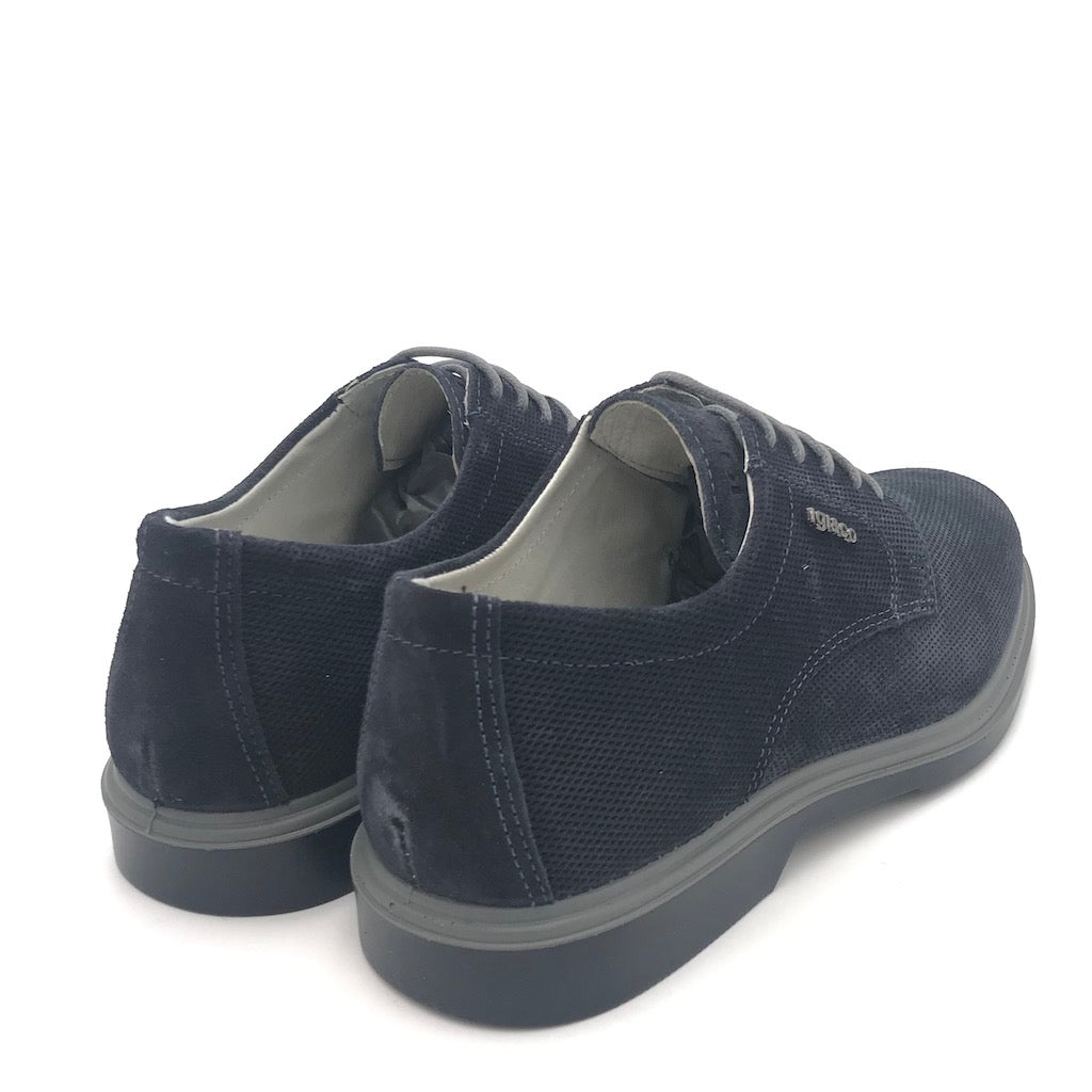 Zulian Calzature Allacciata Garret Blu