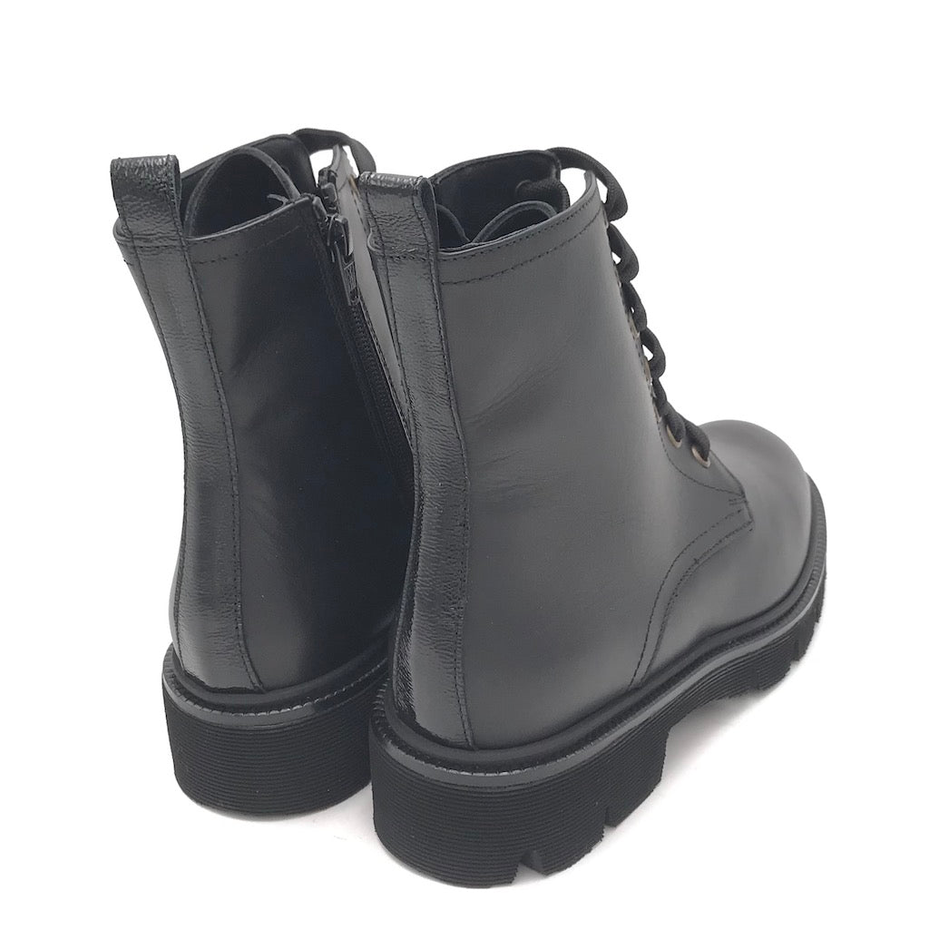 Zulian Calzature Anfibio In Vitello Nero