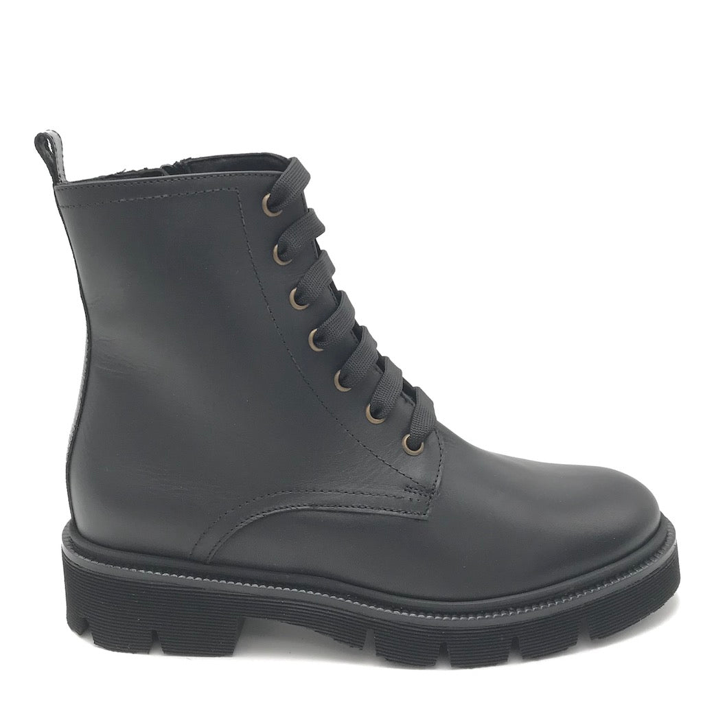 Zulian Calzature Anfibio in vitello nero