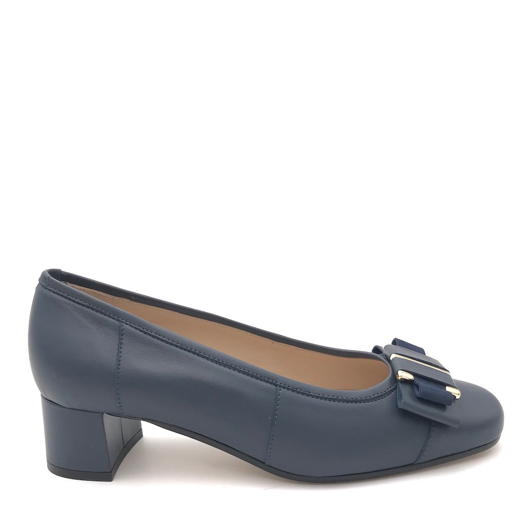 Zulian Calzature Ballerina in pelle blu