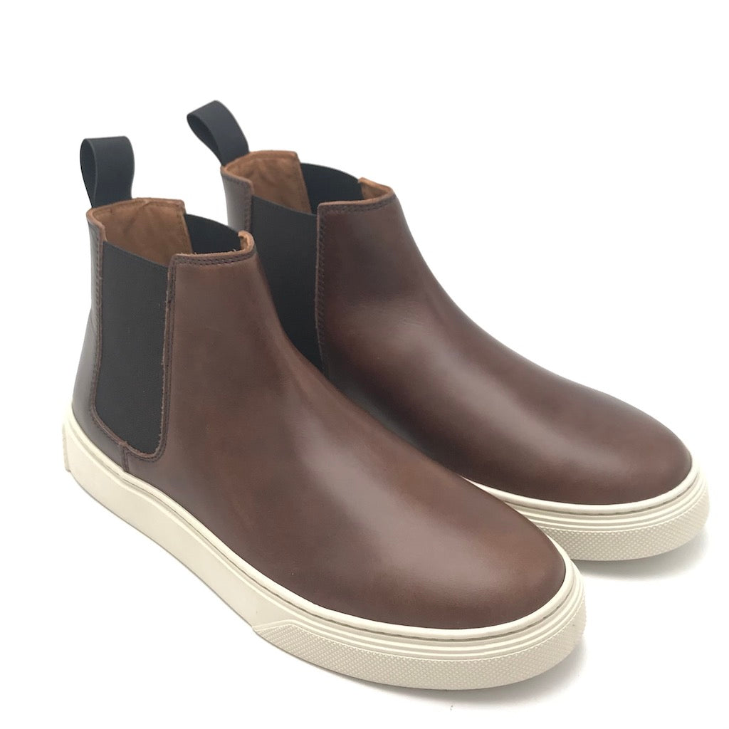 Zulian Calzature Beatles In Pelle Coffee