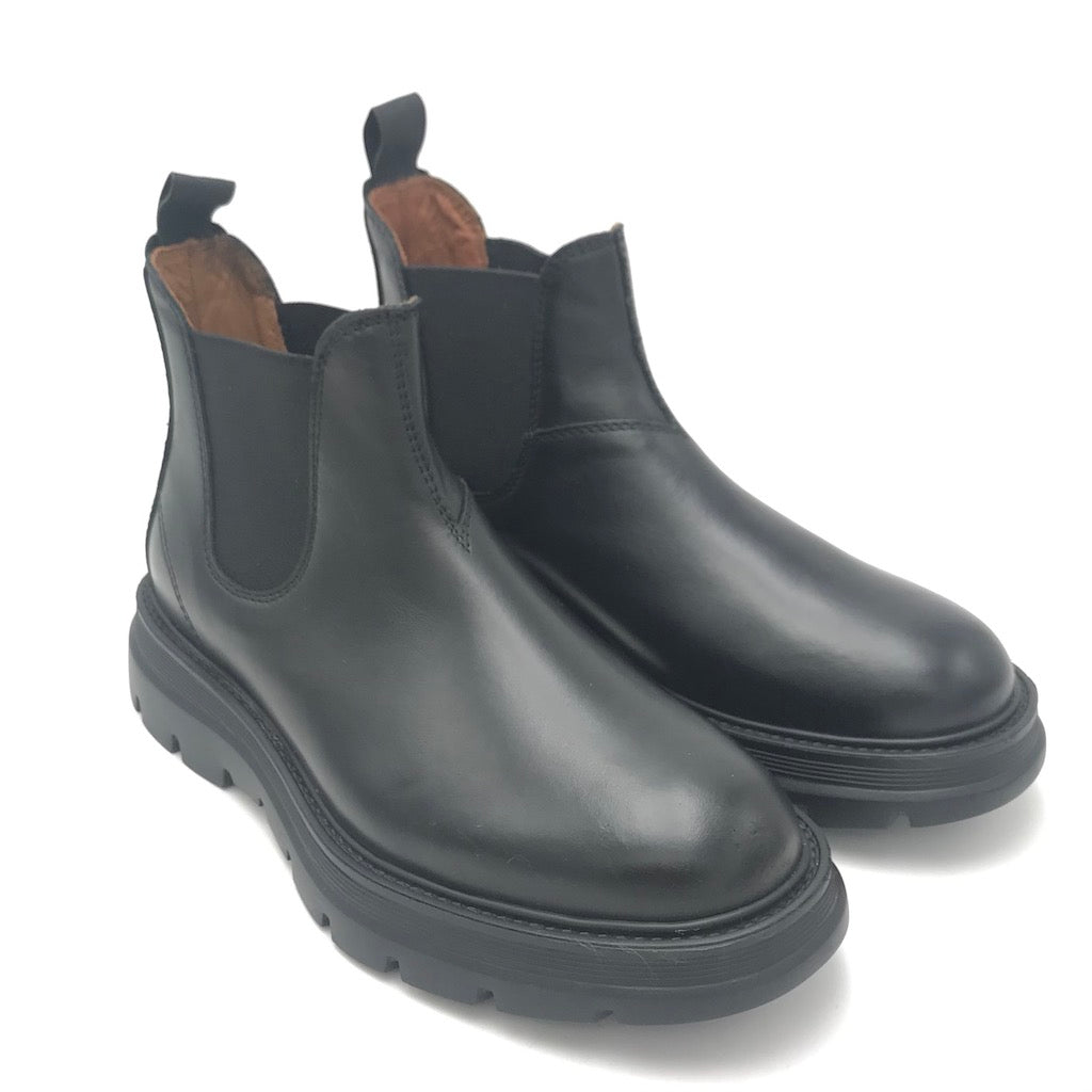 Zulian Calzature Beatles In Pelle Nera