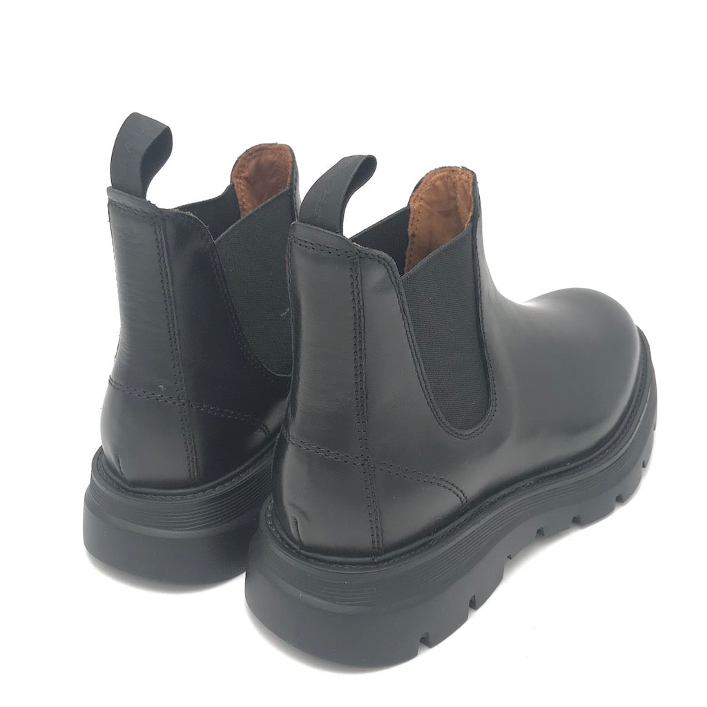 Zulian Calzature Beatles In Pelle Nera