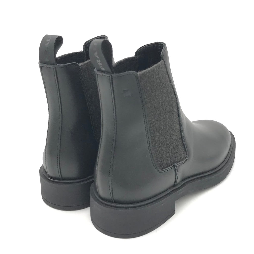 Zulian Calzature Beatles In Pelle Nera