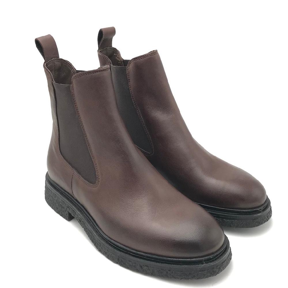 Zulian Calzature Beatles In Pelle Testa Di Moro