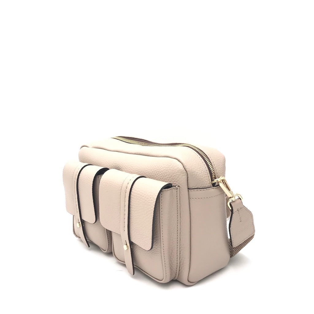 Zulian Calzature Borsa A Tracolla Viola Taupe