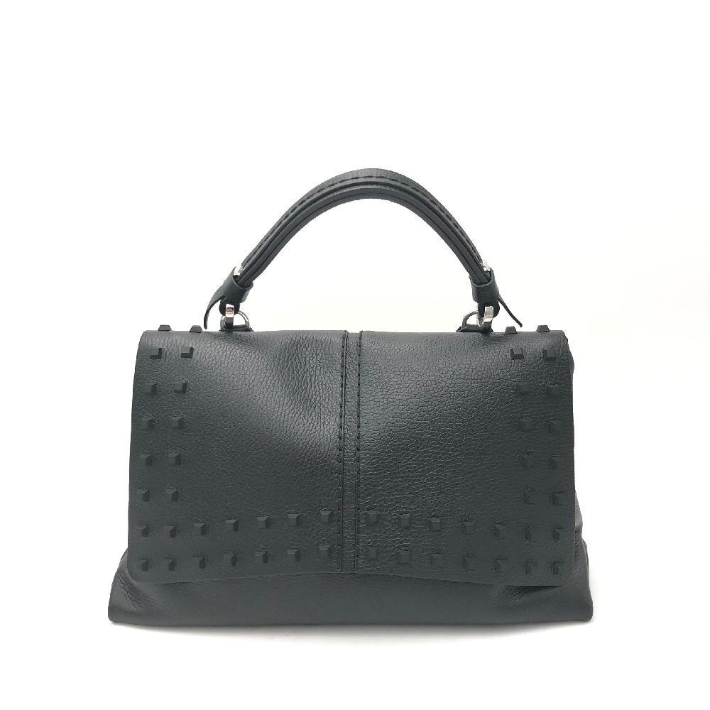 Zulian Calzature Borsa Kendal nera borchie