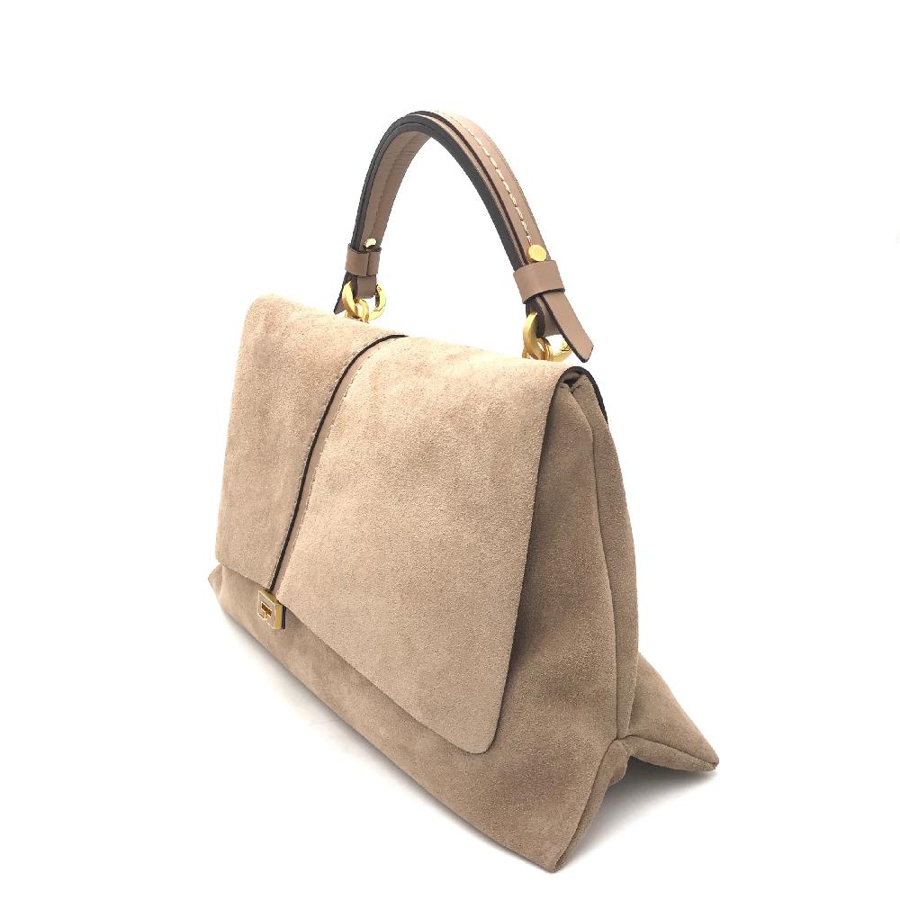 Zulian Calzature Borsa Kendall Camoscio Visone