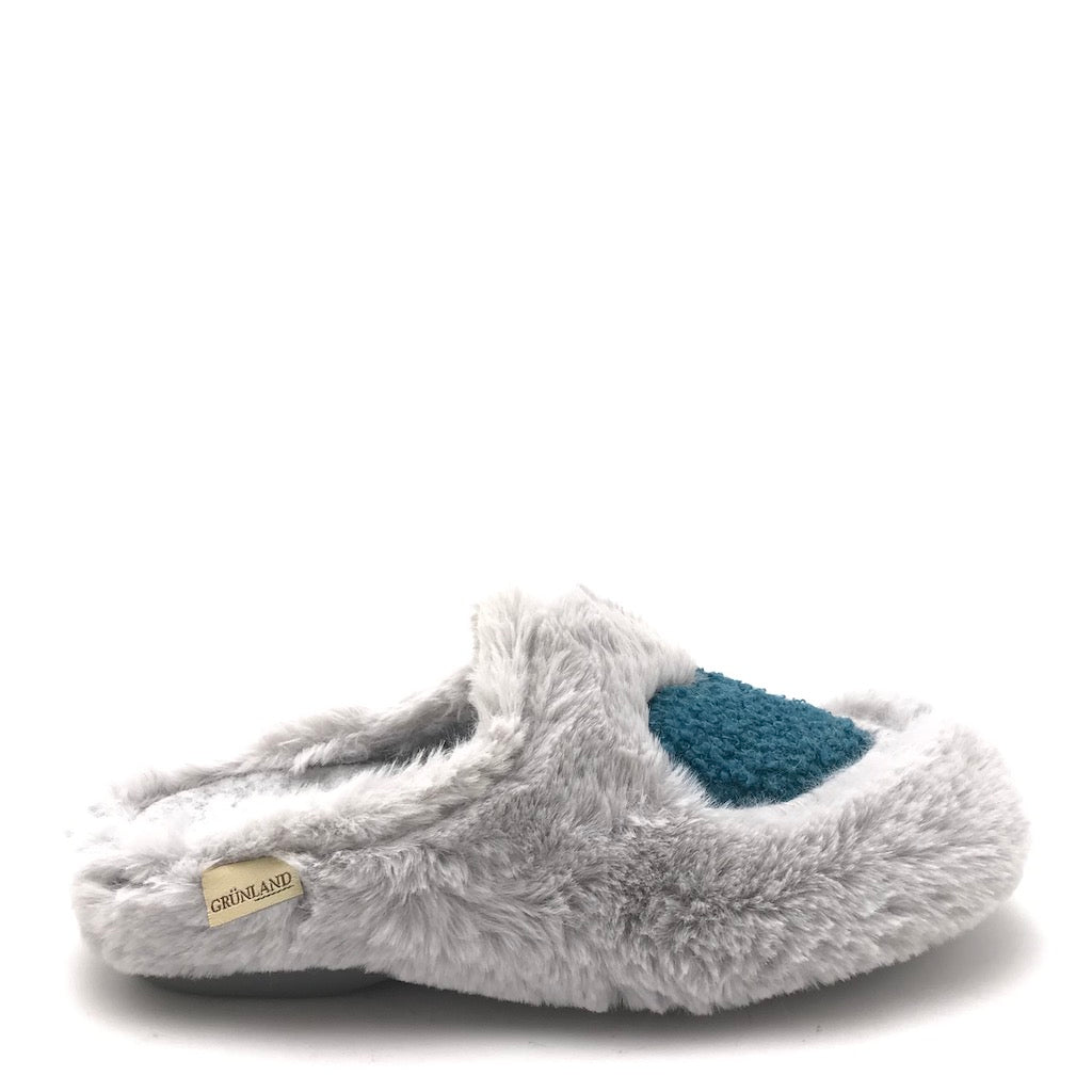 Zulian Calzature Ciabatta Alin grigio-smeraldo