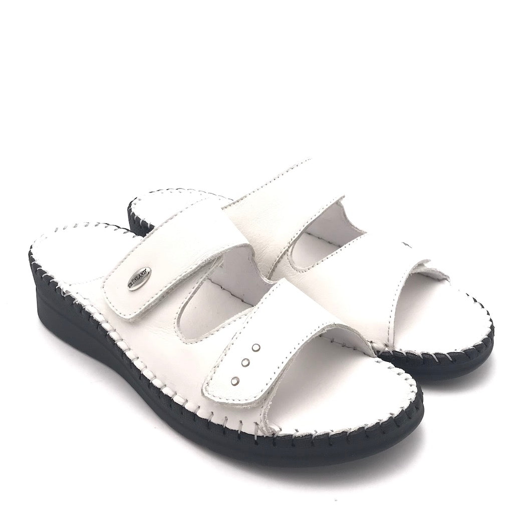 Zulian Calzature Ciabatta Baly Bianca