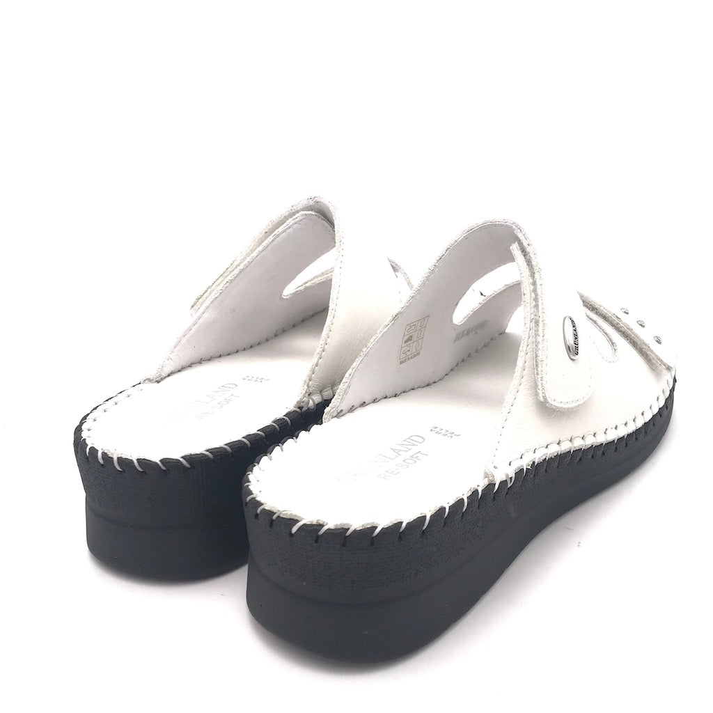 Zulian Calzature Ciabatta Baly Bianca