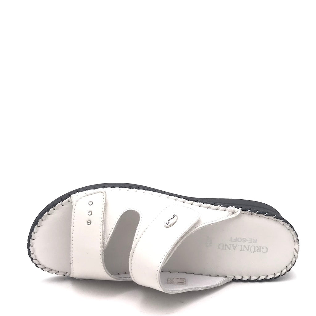 Zulian Calzature Ciabatta Baly Bianca