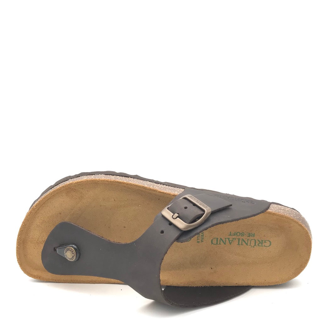 Zulian Calzature Ciabatta Bobo Infradito Mogano