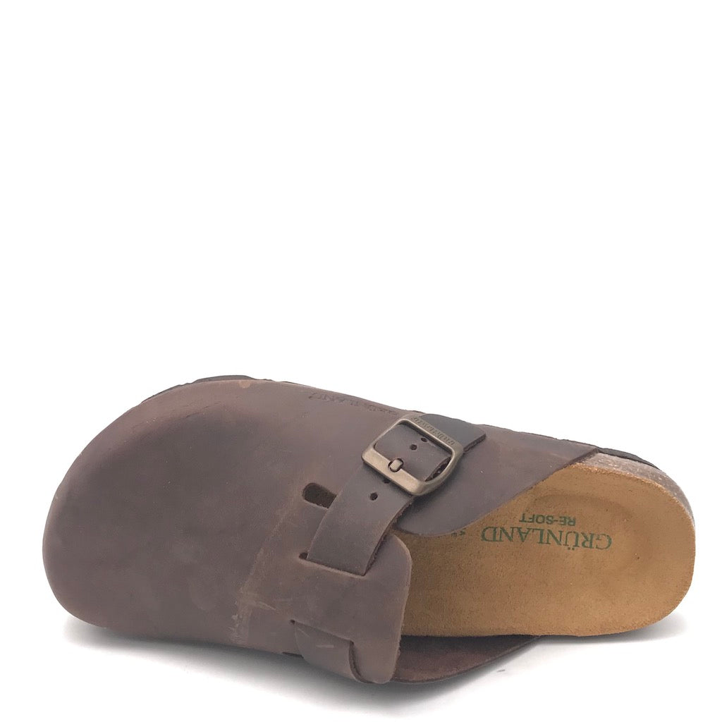 Zulian Calzature Ciabatta Chiusa Bobo Mogano