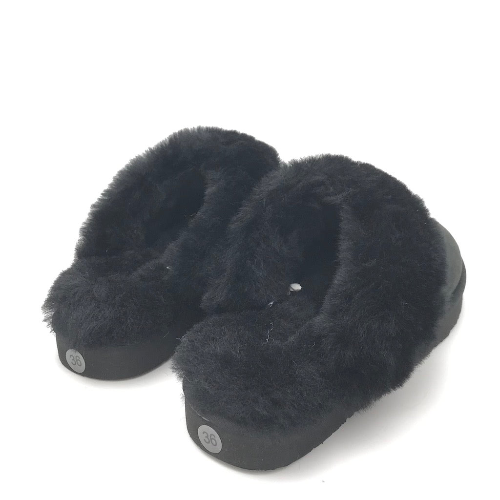 Zulian Calzature Ciabatta Chou Nero