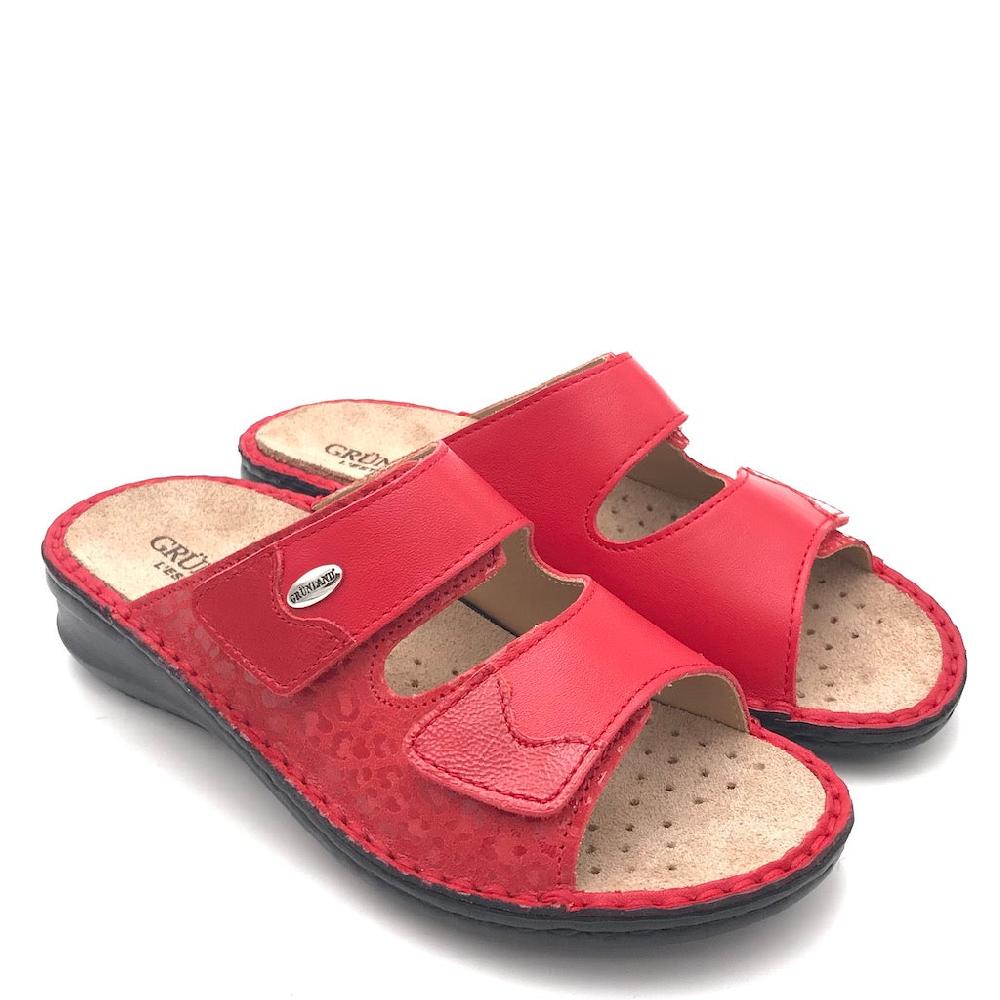 Zulian Calzature Ciabatta Dami Rossa