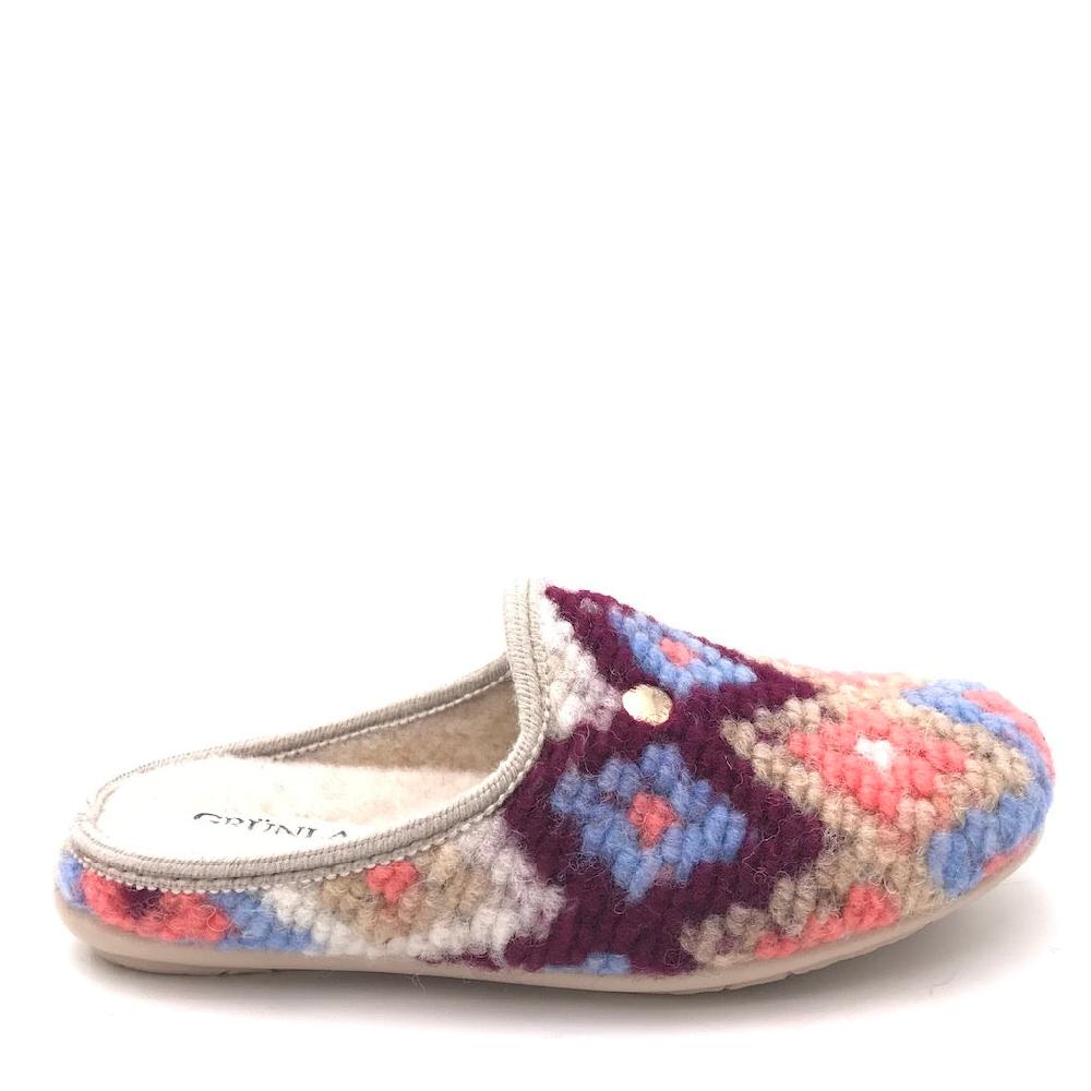 Zulian Calzature Ciabatta Faye beige-multi