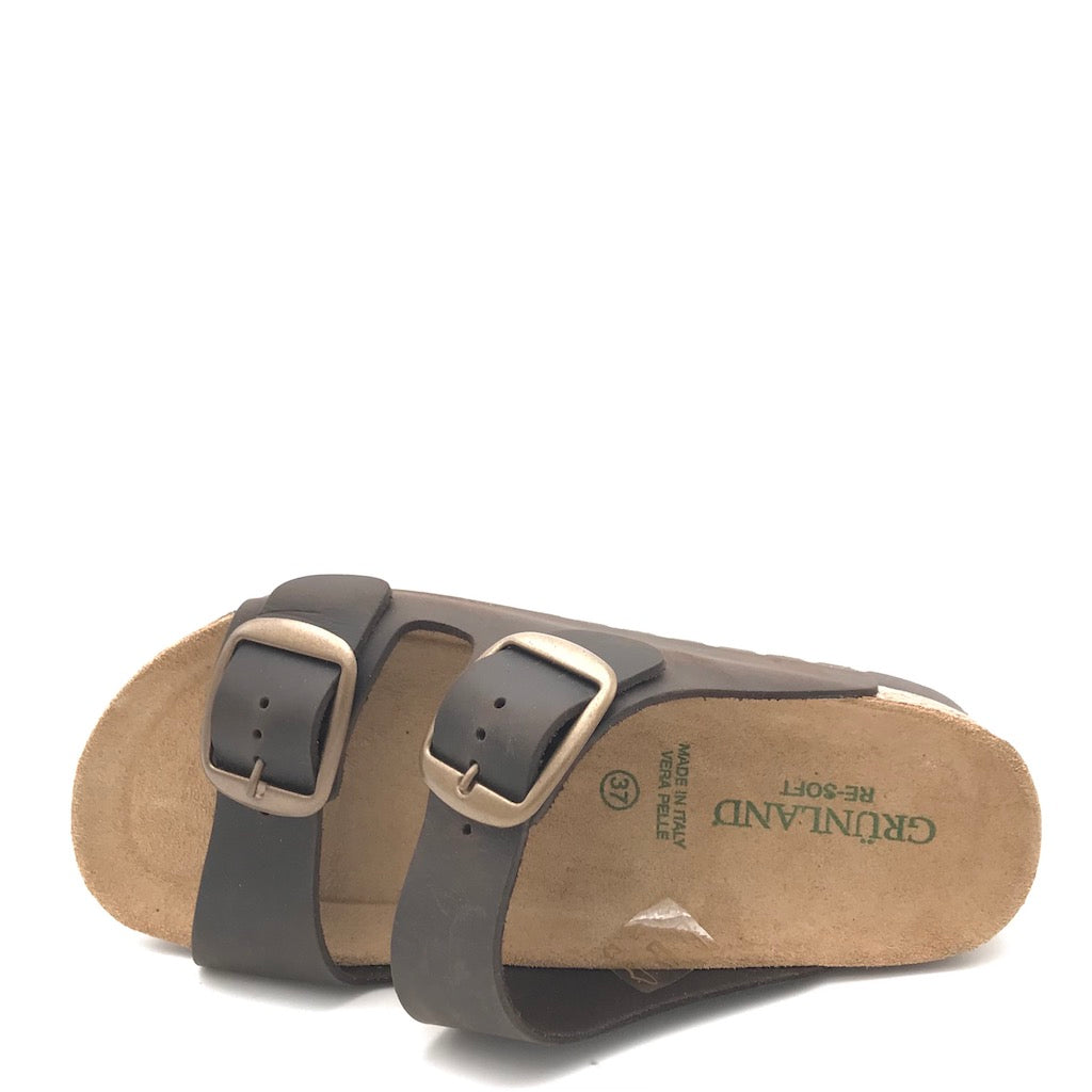 Zulian Calzature Ciabatta Hola Doppia Fibbia Moro