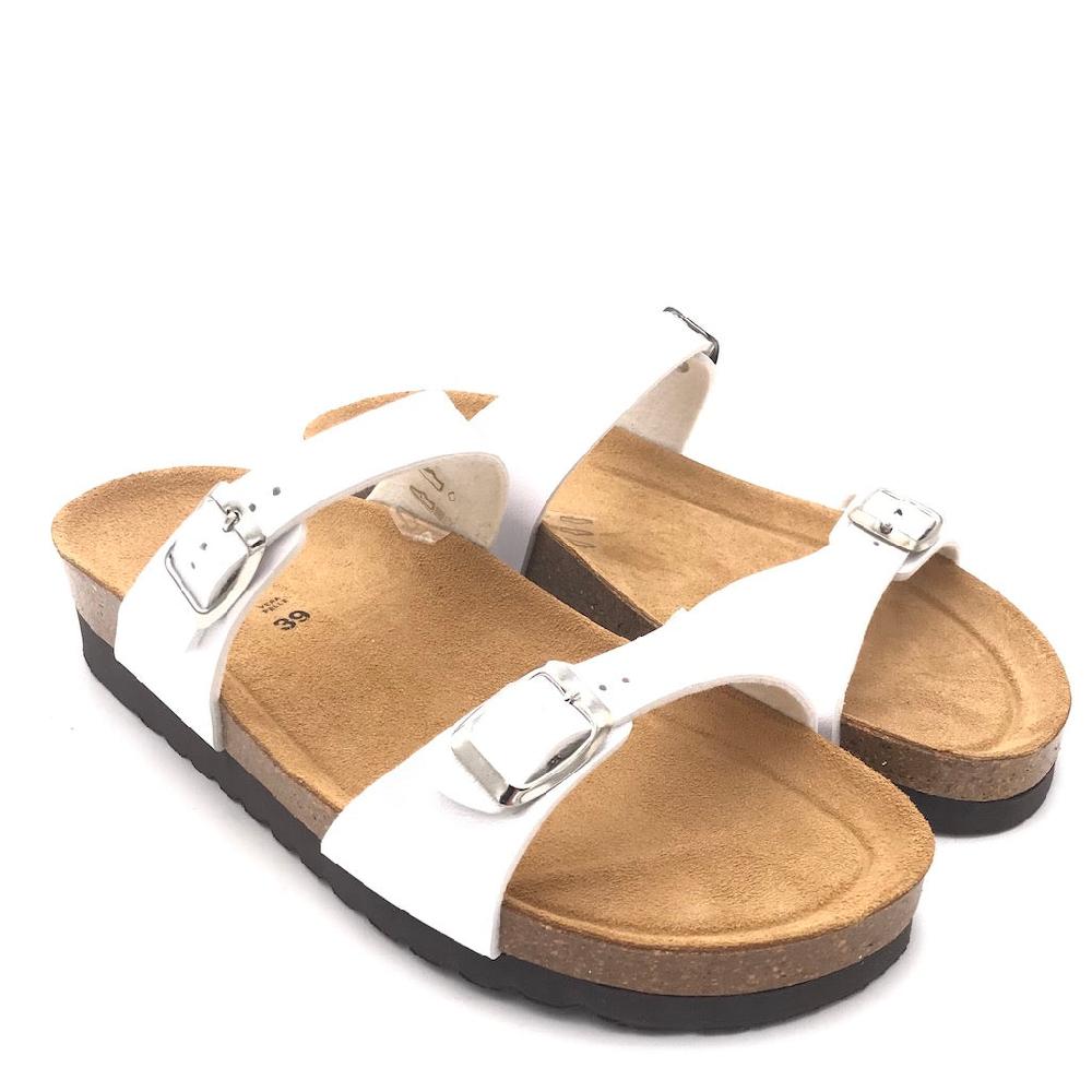 Zulian Calzature Ciabatta Hola Doppia Fibbia Perla