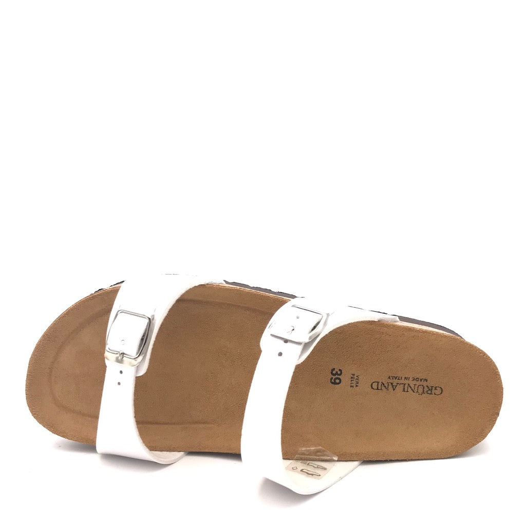 Zulian Calzature Ciabatta Hola Doppia Fibbia Perla