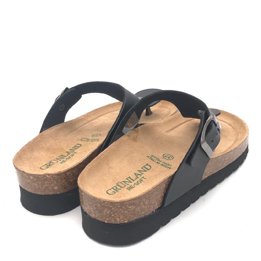 Zulian Calzature Ciabatta Hola Infradito Nero