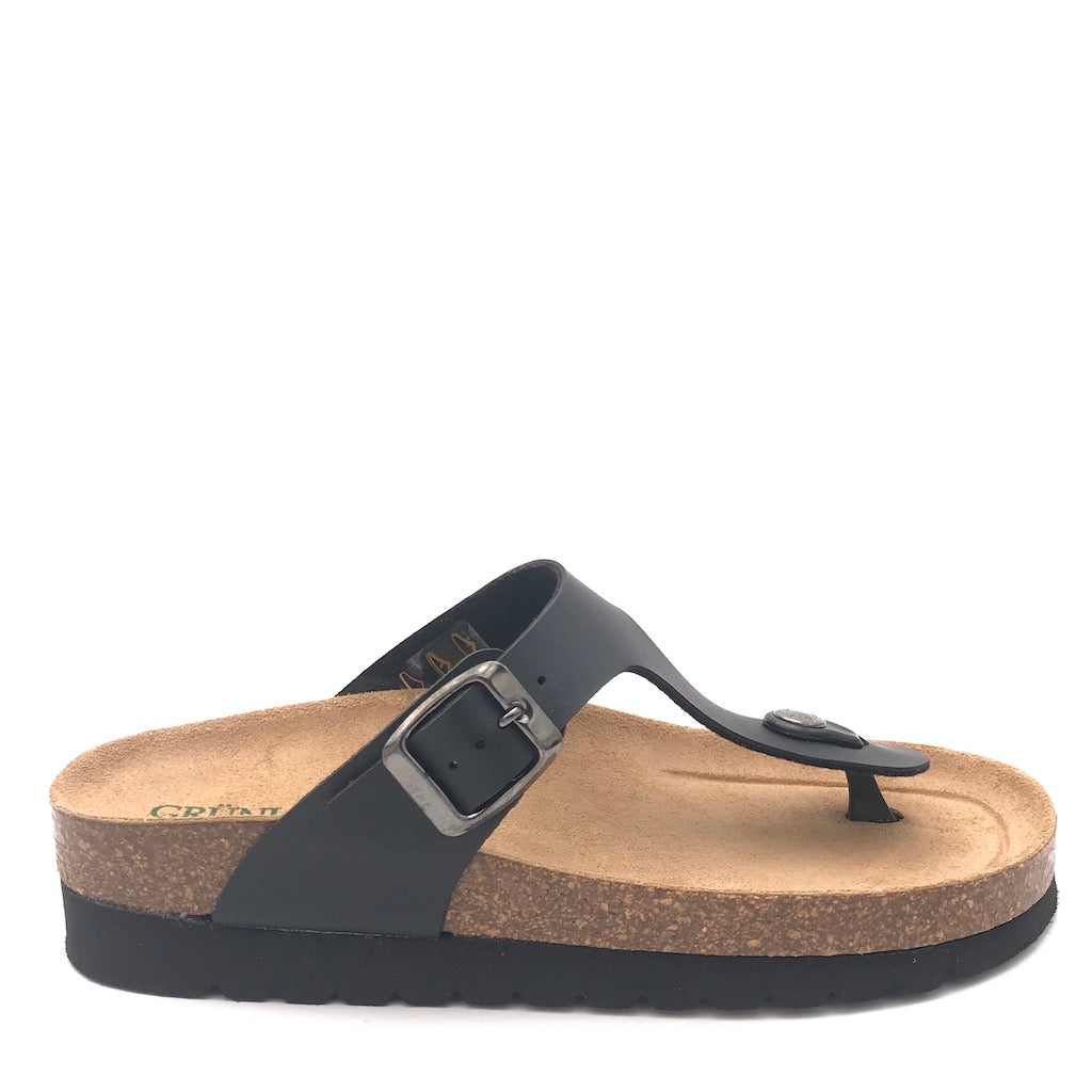 Zulian Calzature Ciabatta Hola infradito nero