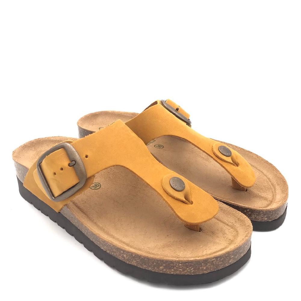 Zulian Calzature Ciabatta Hola Infradito Ocra