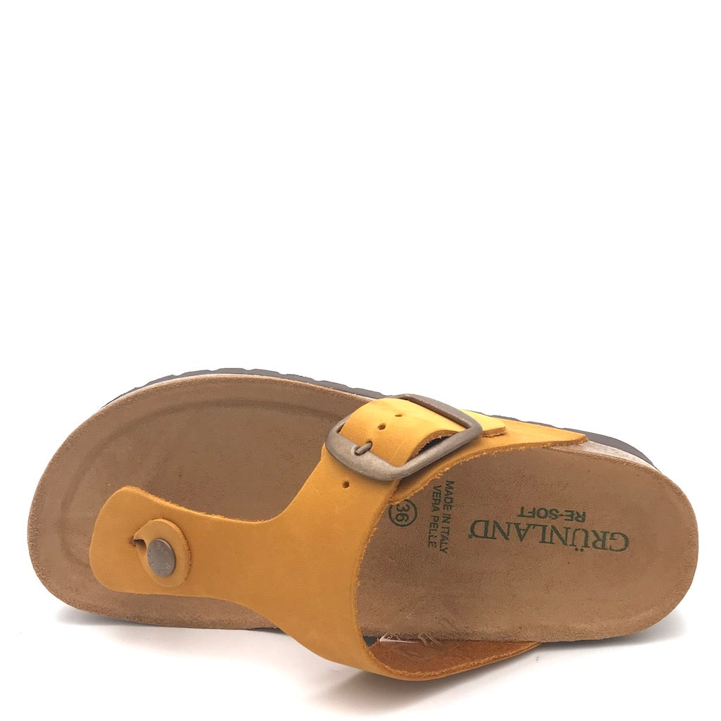 Zulian Calzature Ciabatta Hola Infradito Ocra