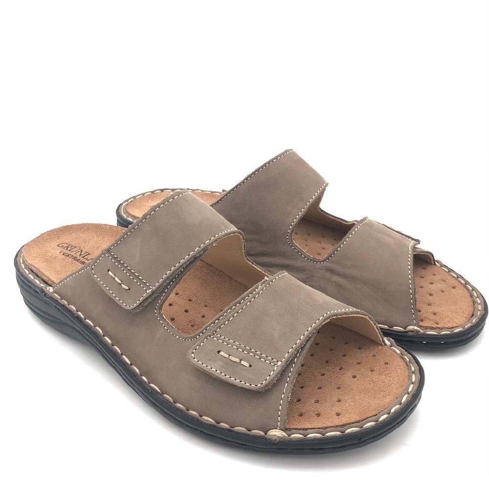 Zulian Calzature Ciabatta Lino Kaki