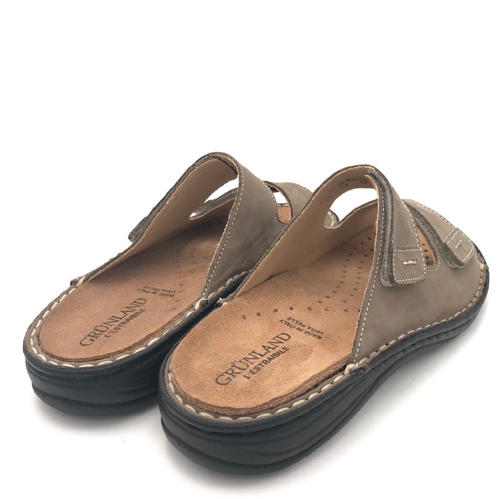 Zulian Calzature Ciabatta Lino Kaki