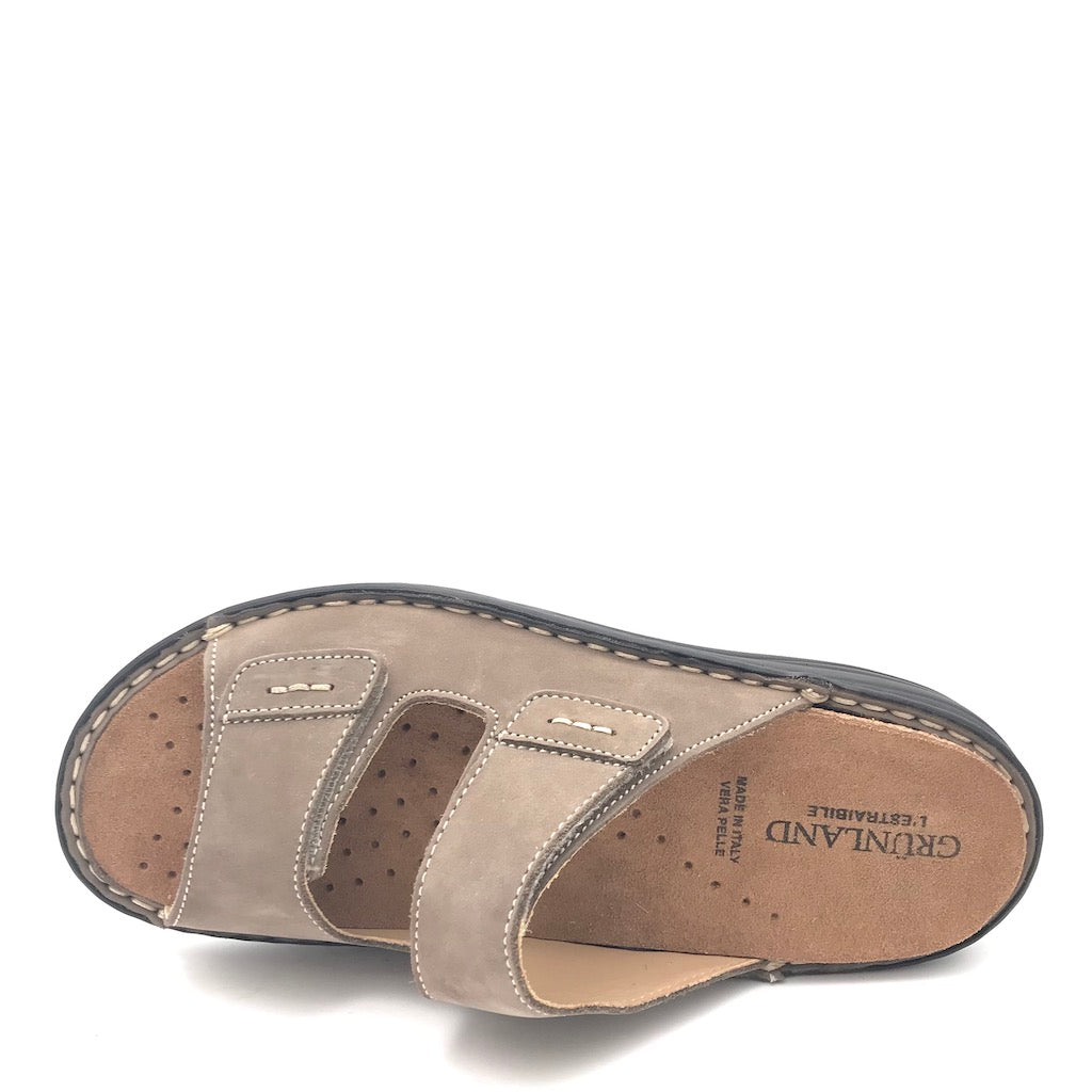 Zulian Calzature Ciabatta Lino Kaki