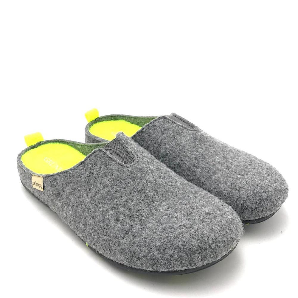 Zulian Calzature Ciabatta Ormi Antracite-giallo