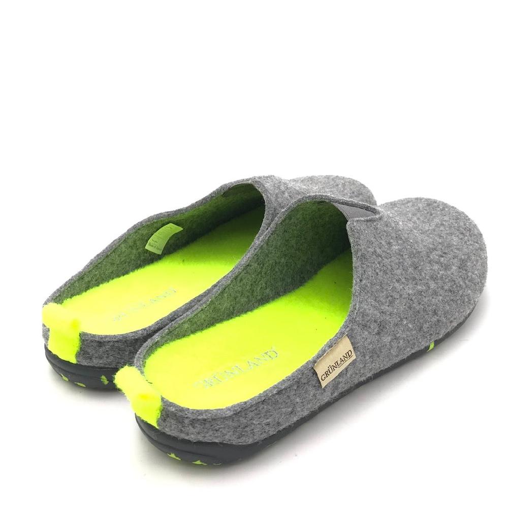 Zulian Calzature Ciabatta Ormi Antracite-giallo