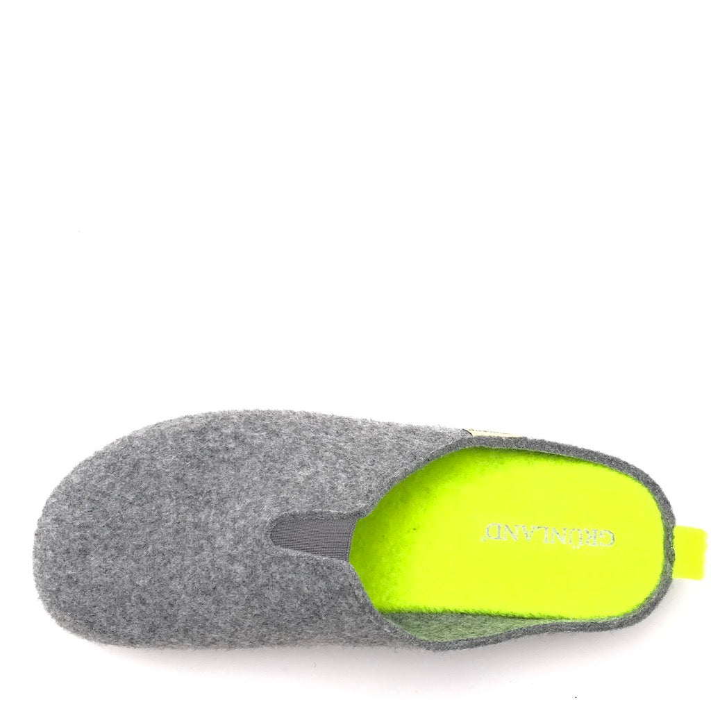 Zulian Calzature Ciabatta Ormi Antracite-giallo