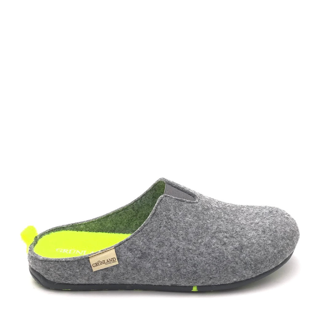 Zulian Calzature Ciabatta Ormi antracite-giallo