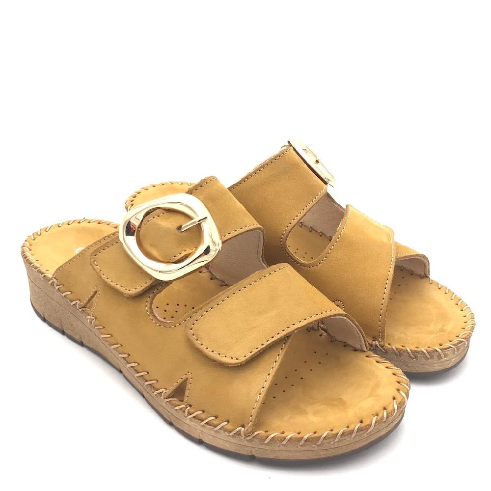 Zulian Calzature Ciabatta Palo Ocra