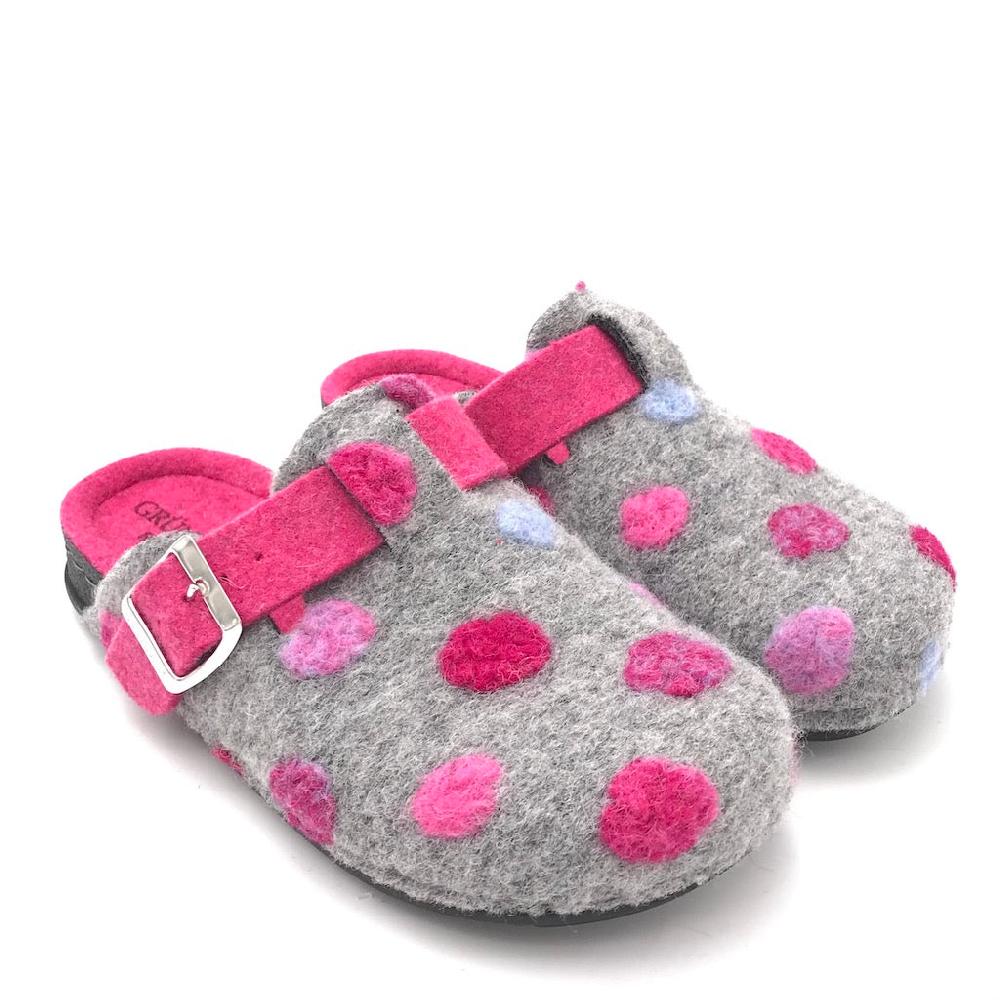 Zulian Calzature Ciabatta Pila Grigio-fuxia