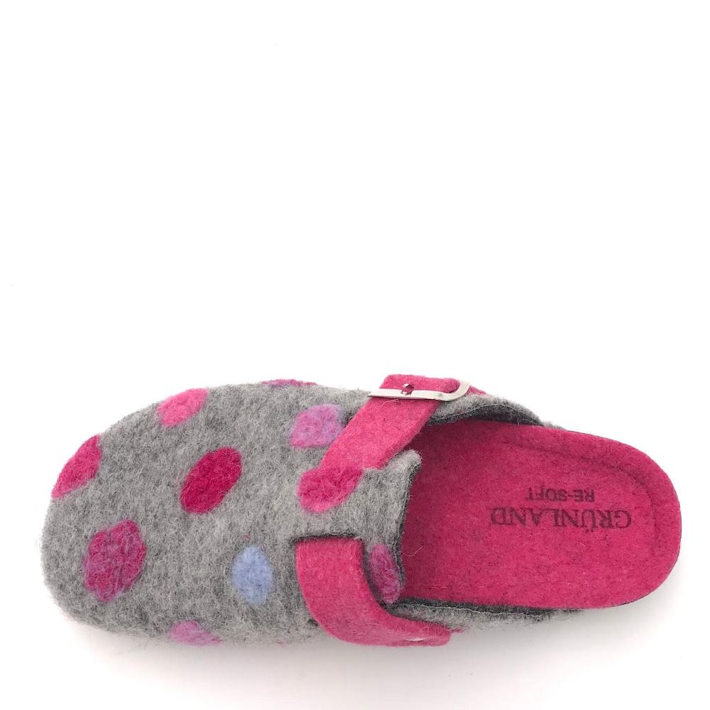 Zulian Calzature Ciabatta Pila Grigio-fuxia
