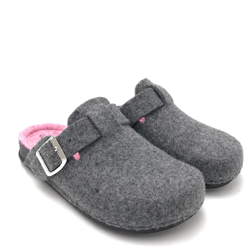 Zulian Calzature Ciabatta Pila Grigio-rosa