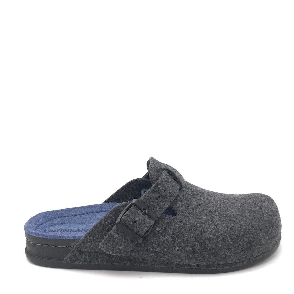 Zulian Calzature Ciabatta Reps antracite-indaco