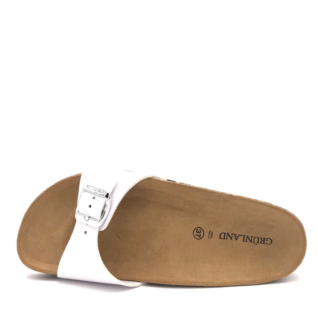 Zulian Calzature Ciabatta Sara Fascia Bianca