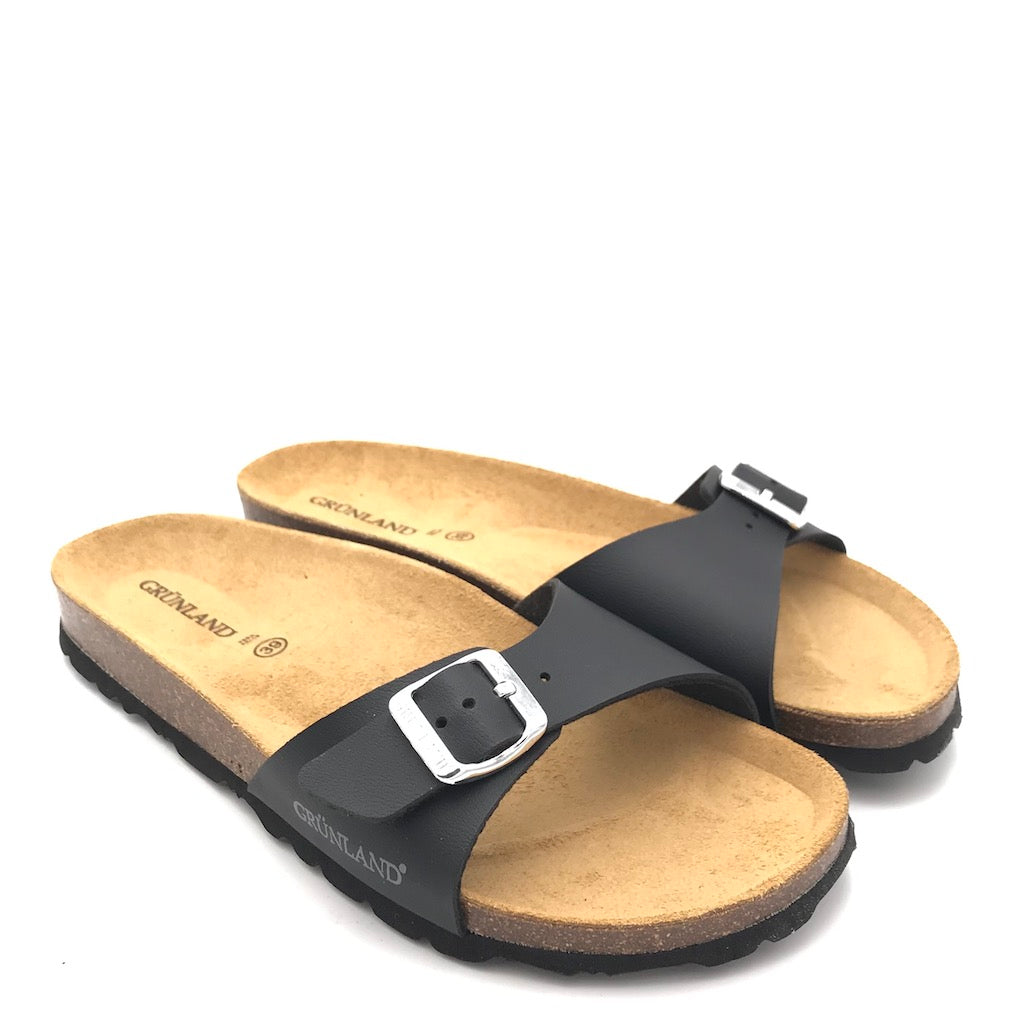 Zulian Calzature Ciabatta Sara Fascia Nera