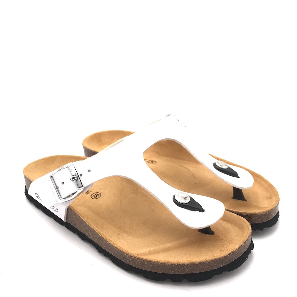 Zulian Calzature Ciabatta Sara Infradito Bianco