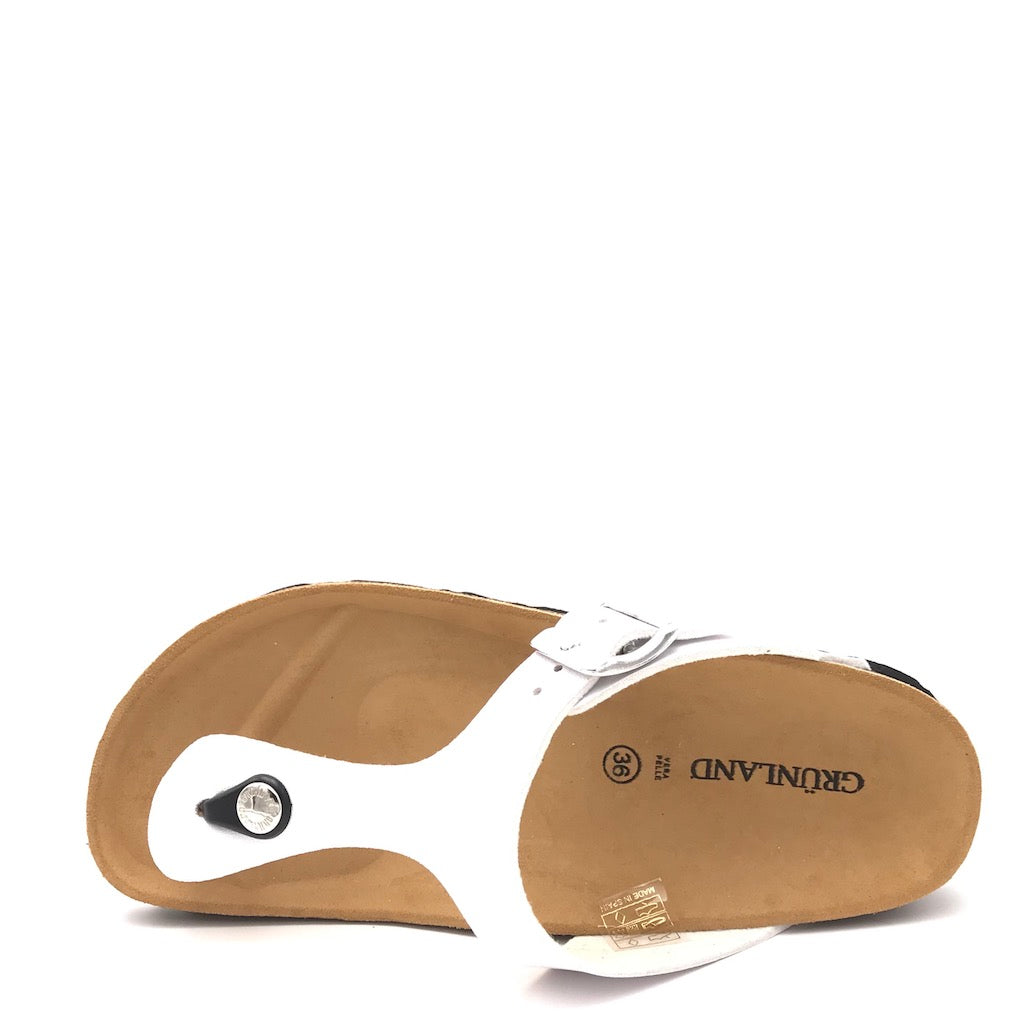 Zulian Calzature Ciabatta Sara Infradito Bianco