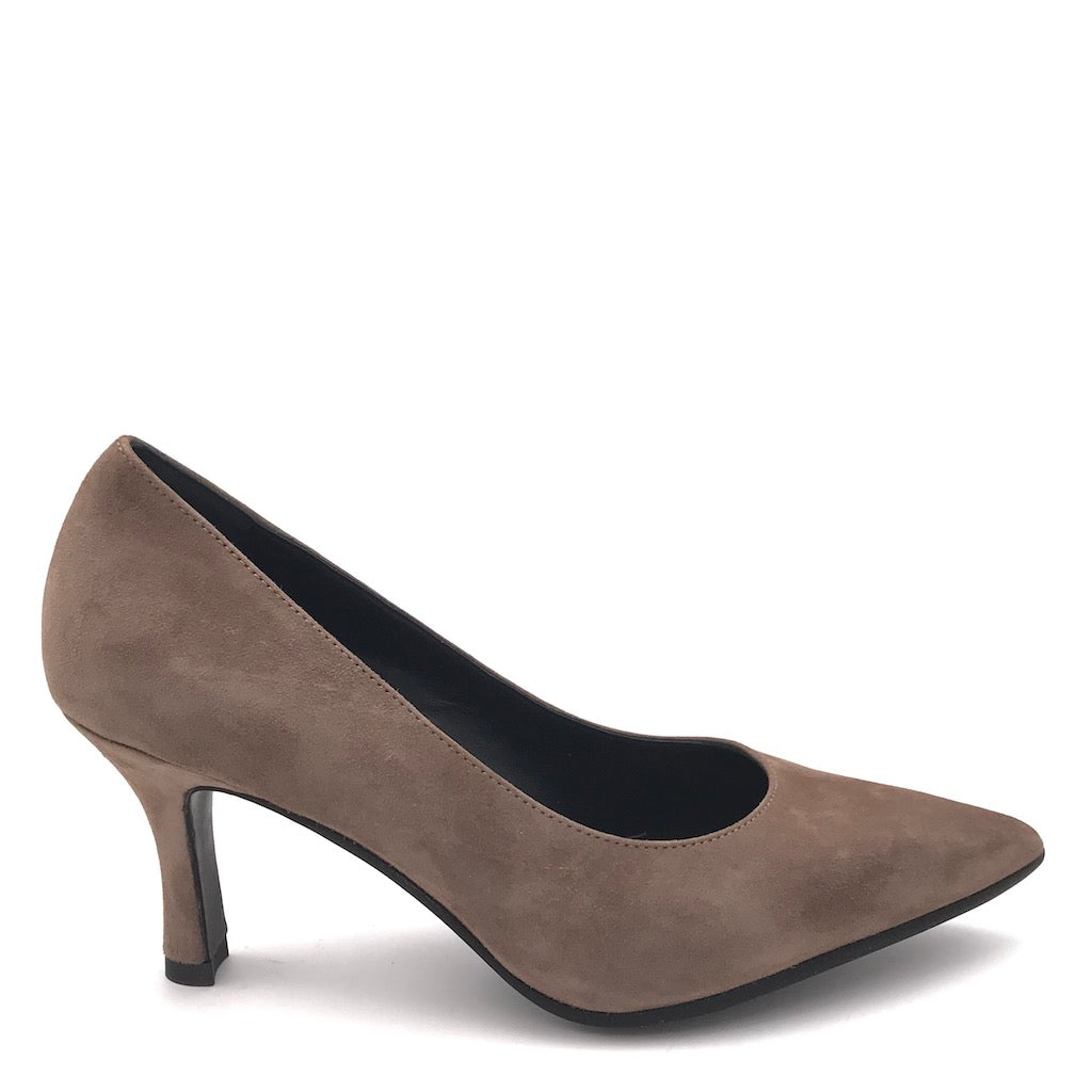 Zulian Calzature Decolletè Lory in camoscio acero