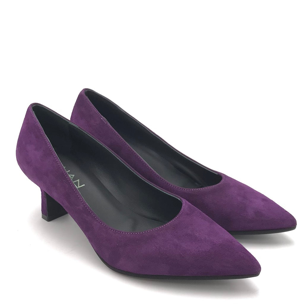 Zulian Calzature Decolletè Lory In Camoscio Viola