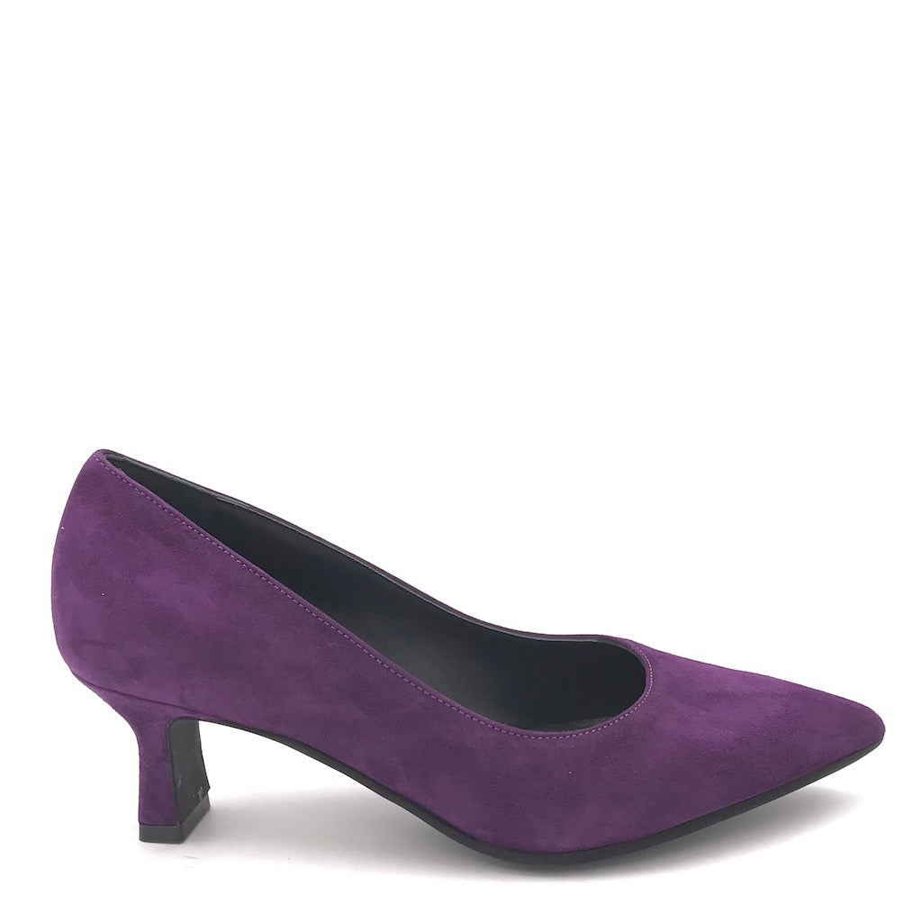Zulian Calzature Decolletè Lory in camoscio viola